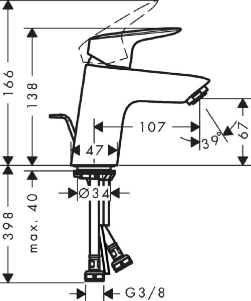 Hansgrohe Logis Lavabo Bataryası