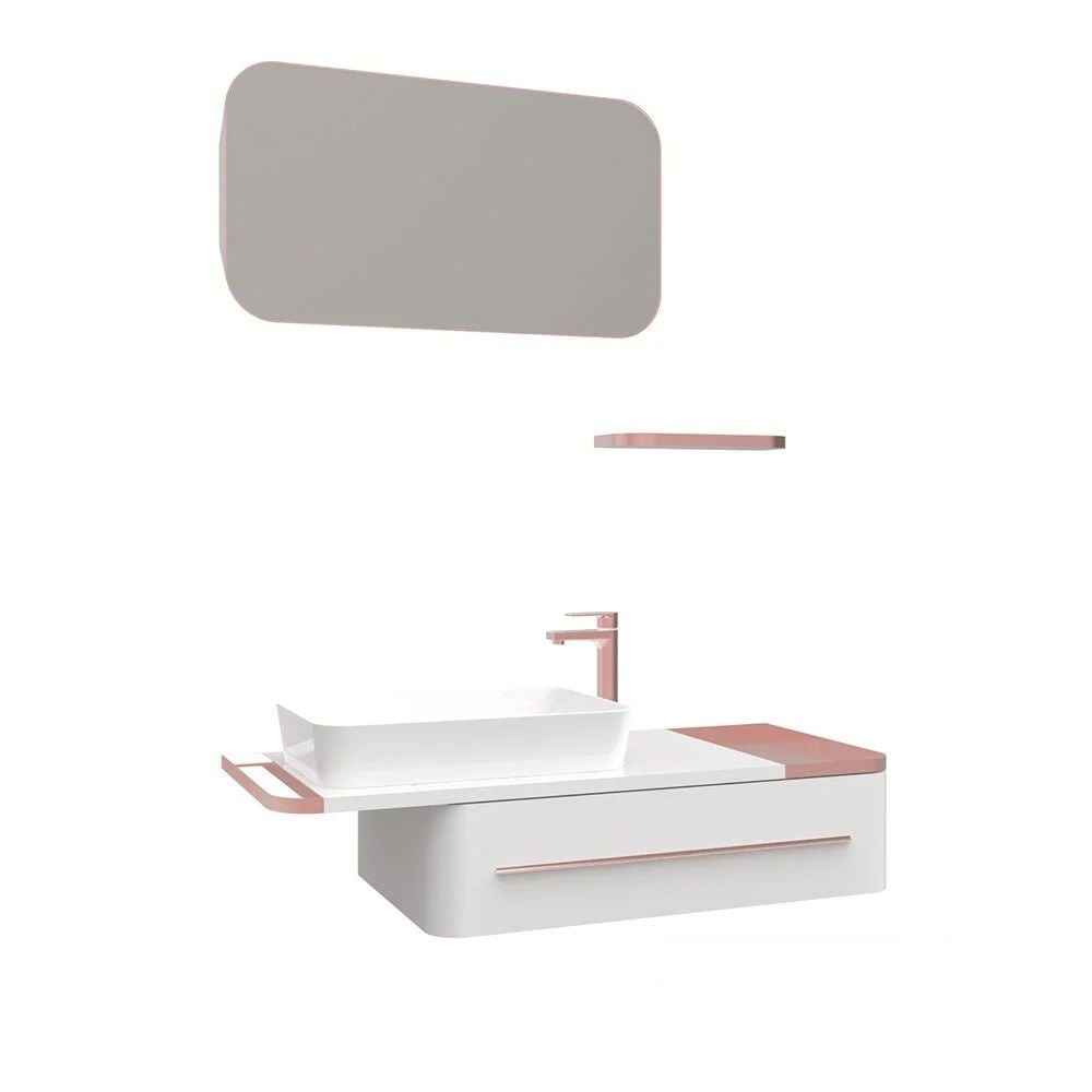 CREAVİT Angel 120 cm Banyo Dolabı Takımı Beyaz