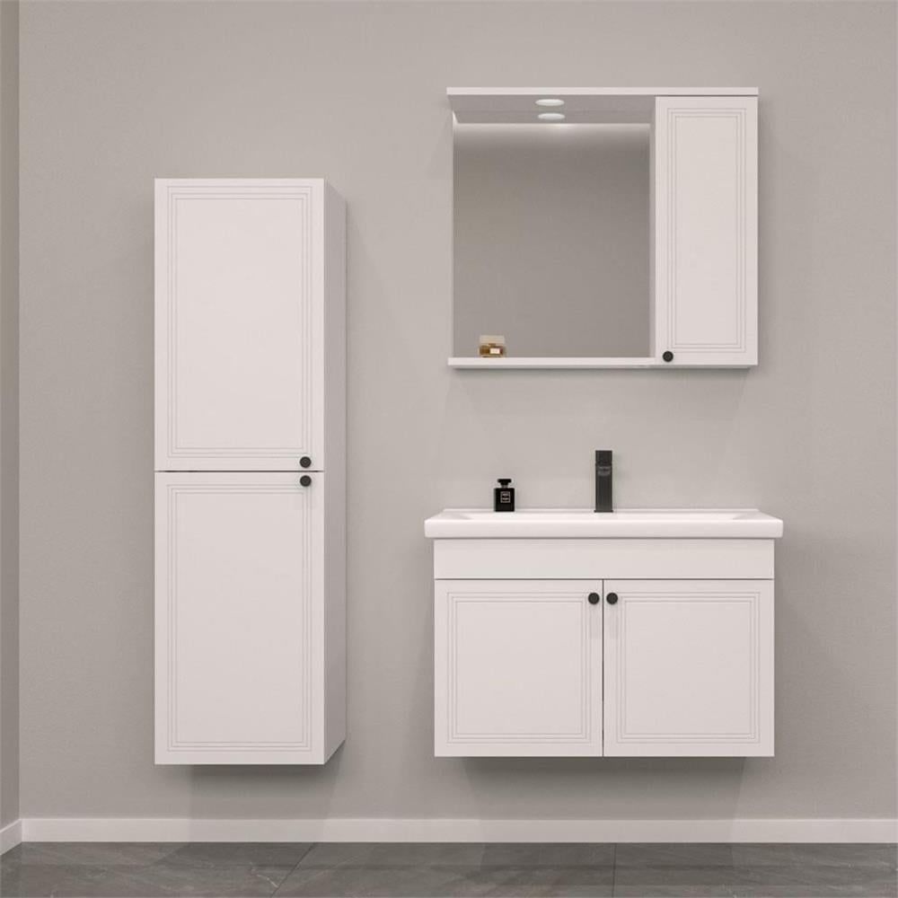 Orka Rio 65 cm Beyaz Banyo Dolabı
