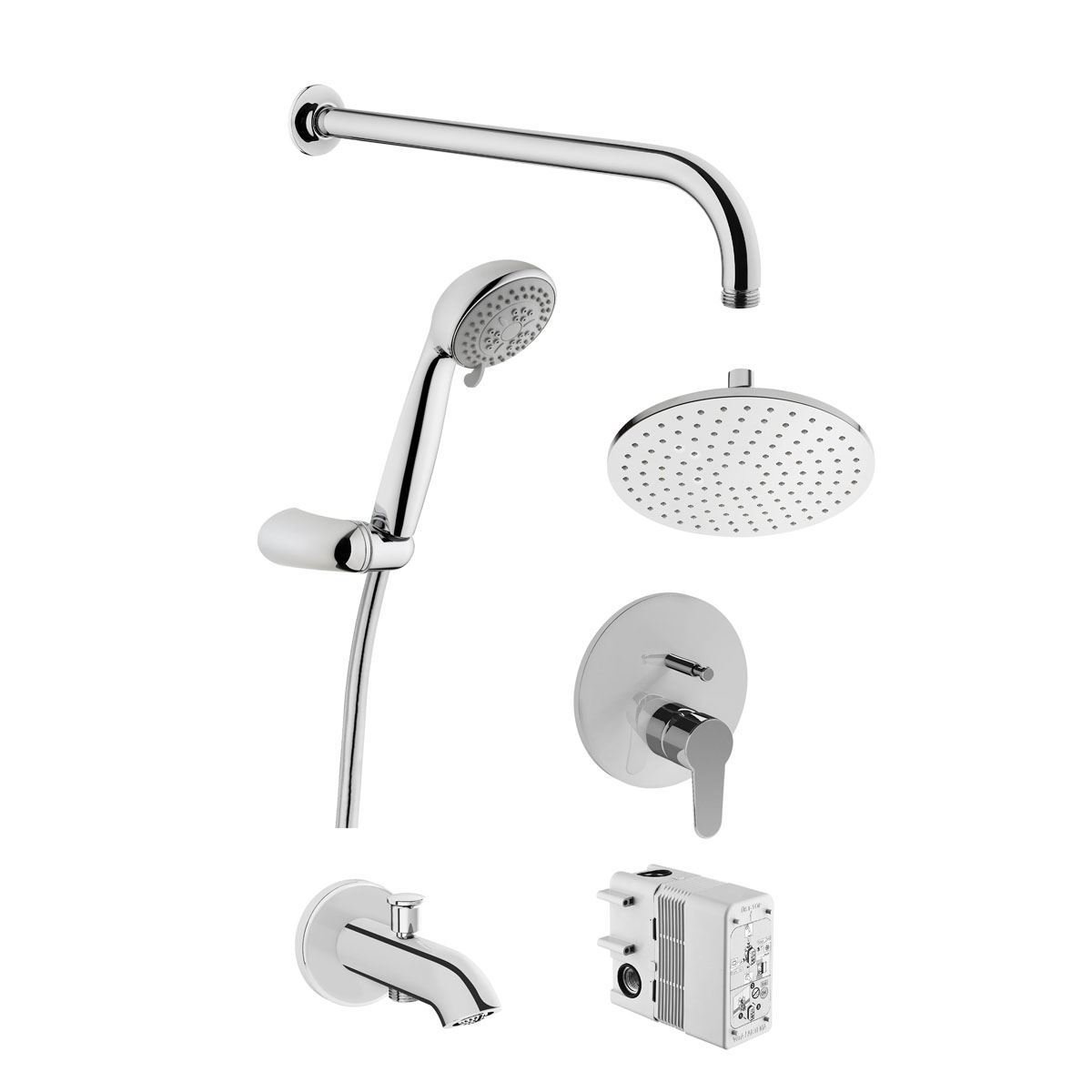 Artema Win S Ankastre Duş Seti Rain L(Mafsallı El Duşlu)