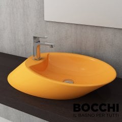 BOCCHI Vessel Çanak Lavabo 70 cm Mandalina Sarısı