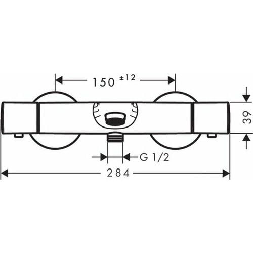 HANSGROHE Ecostat Termostatik Banyo Bataryası