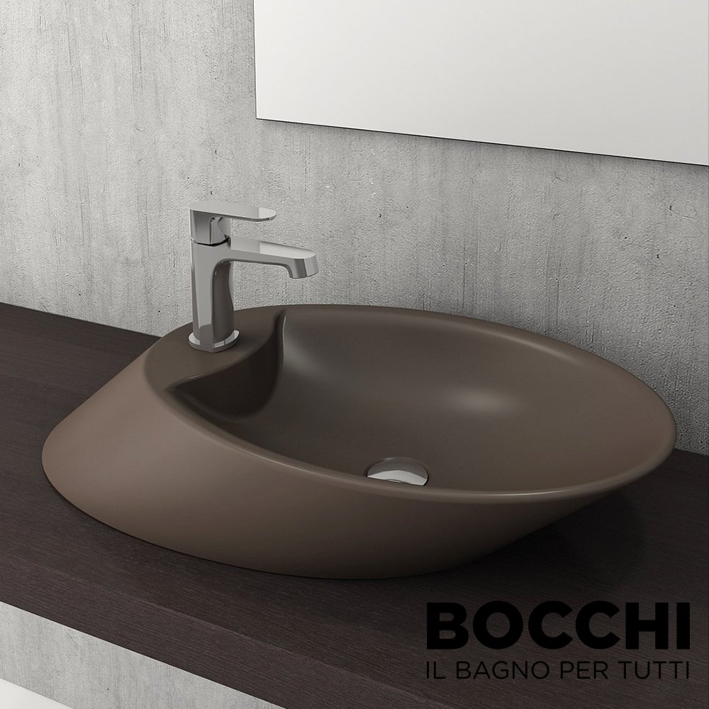 BOCCHI Vessel Çanak Lavabo 70 cm (Mat Kahve)
