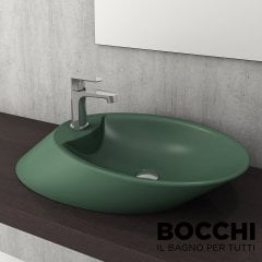 BOCCHI Vessel Çanak Lavabo 70 cm (Mat Yeşil)