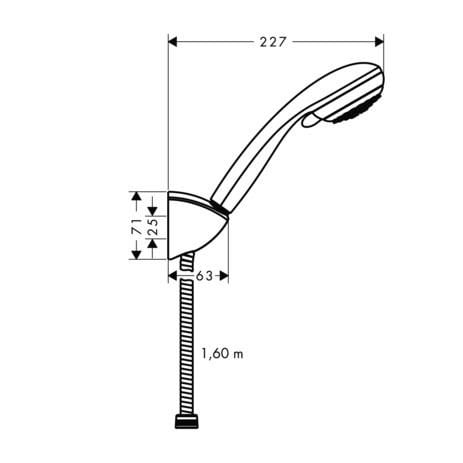 HANSGROHE Crometta 85 Vario Mafsallı Duş Seti