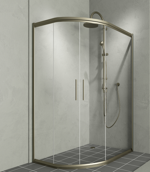 Aquanil Daniel 80x170 Asimetrik Bronz Duşakabin
