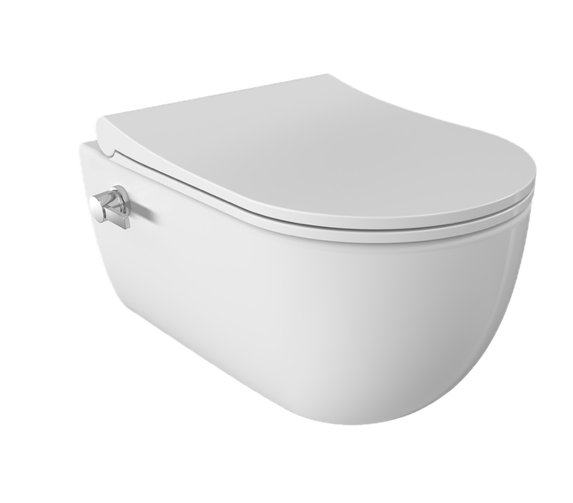 Classis Entegre Ara Musluklu Kanalsız Beyaz Asma Klozet