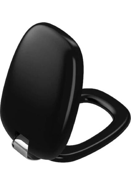 Vitra Plural Klozet Kapağı, Metal Menteşeli, Yavaş Kapanır, Mat Siyah
