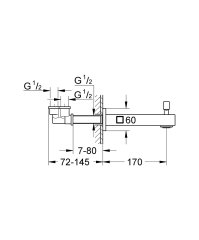 Grohe Eurocube Çıkış Ucu Yön Değiştiricili
