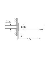 Grohe Eurocube Çıkış Ucu