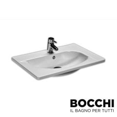 BOCCHI Taormina Arch Etajerli Lavabo 65 cm (Parlak Beyaz)