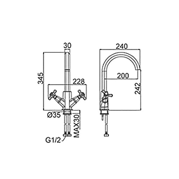 NEWARC Hexa Evye&Mutfak Bataryası Parlak Bakır