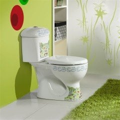 Turkuaz  Çocuk Klozeti Alttan Çıkışlı