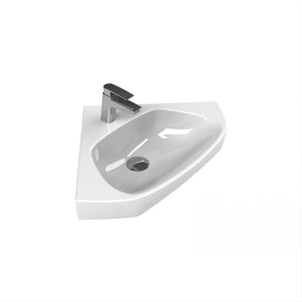 Turkuaz Arda Etajerli Köşe Lavabo 46 cm