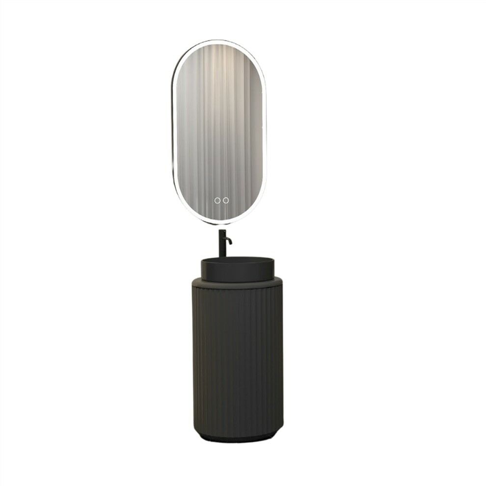 Aquanil Lotus 42 cm Antrasit Banyo Dolabı