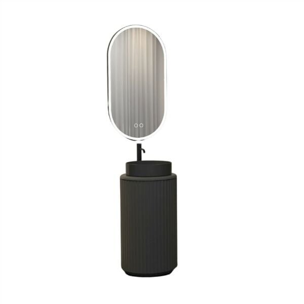 Aquanil Lotus 42 cm Antrasit Banyo Dolabı