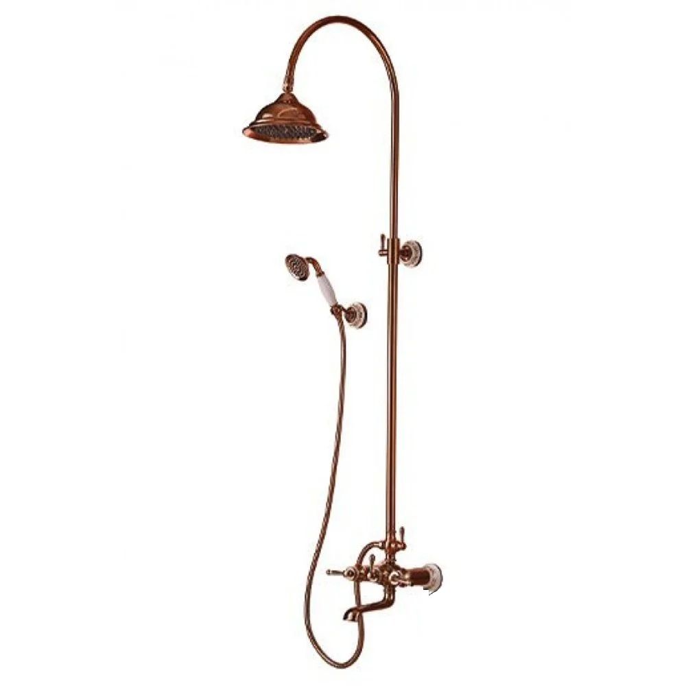 NEWARC Pera Bataryalı Duş Ünitesi Parlak Bakır