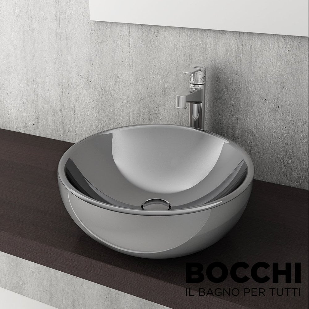 BOCCHI Venezia Çanak Lavabo, 45 cm, Gümüş