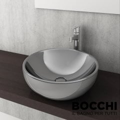 BOCCHI Venezia Çanak Lavabo, 45 cm, Gümüş