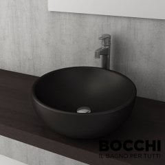 BOCCHI Venezia Çanak Lavabo, 45 cm, Mat Siyah