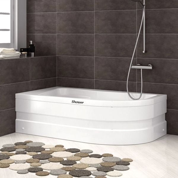 Shower Anethum Oturmalı Asimetrik Mini Küvet