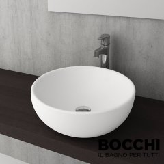 BOCCHI Venezia Çanak Lavabo, 45 cm, Mat Beyaz