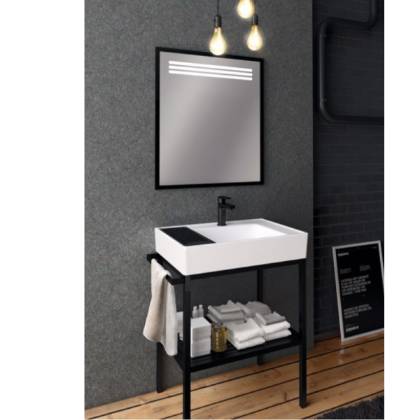 CREAVİT Arya 68 cm Banyo Dolabı Siyah