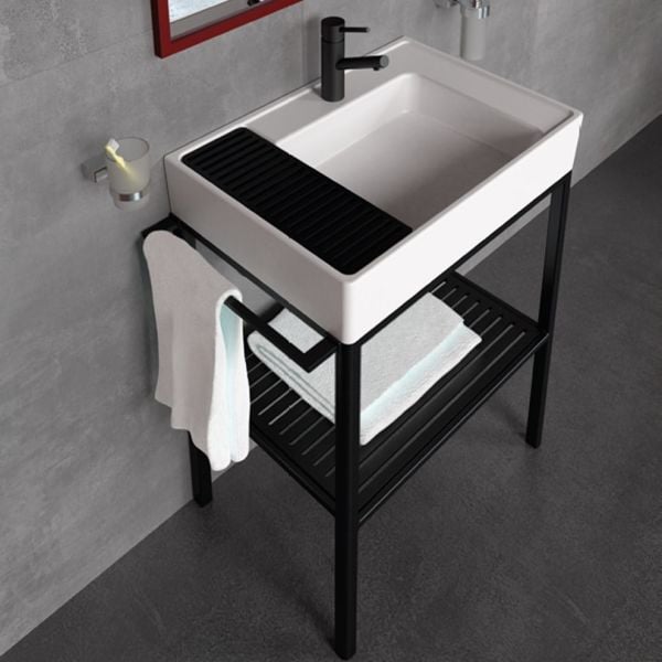 CREAVİT Arya 68 cm Banyo Dolabı Siyah