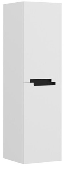 Orka Lodi 65 cm Beyaz Siyah Banyo Dolabı