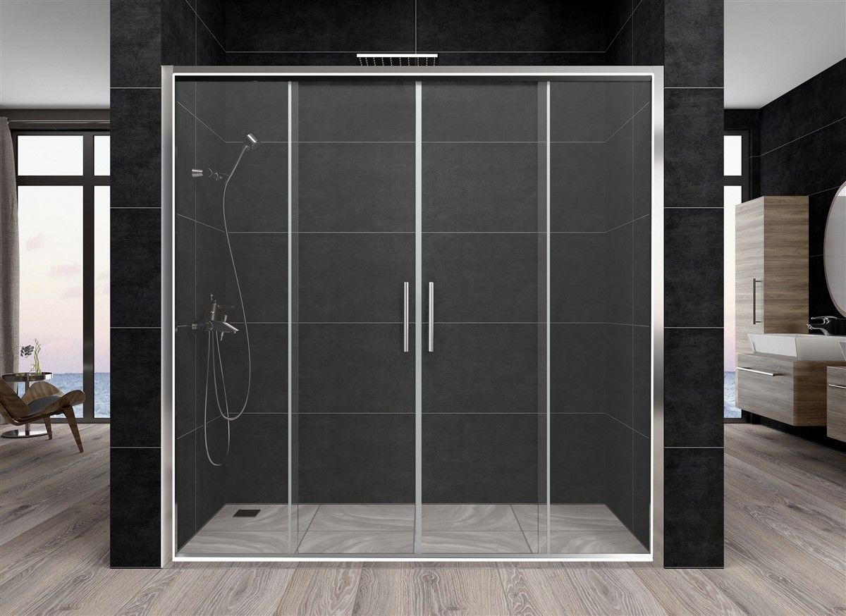 Aquanil Trend 150 cm İki Duvar Arası Ultra Parlak Krom Duşakabin 150