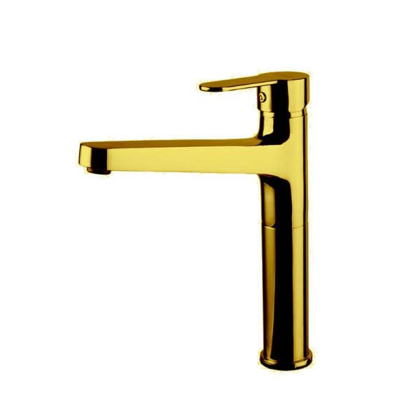 NEWARC Domino Çanak Tipi Lavabo Bataryası Altın