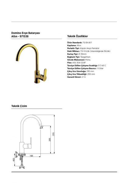 NEWARC Domino Evye Bataryası Altın