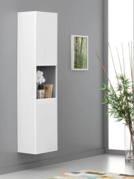 Orka Düden Çekmeceli 100 cm Beyaz Banyo Dolabı