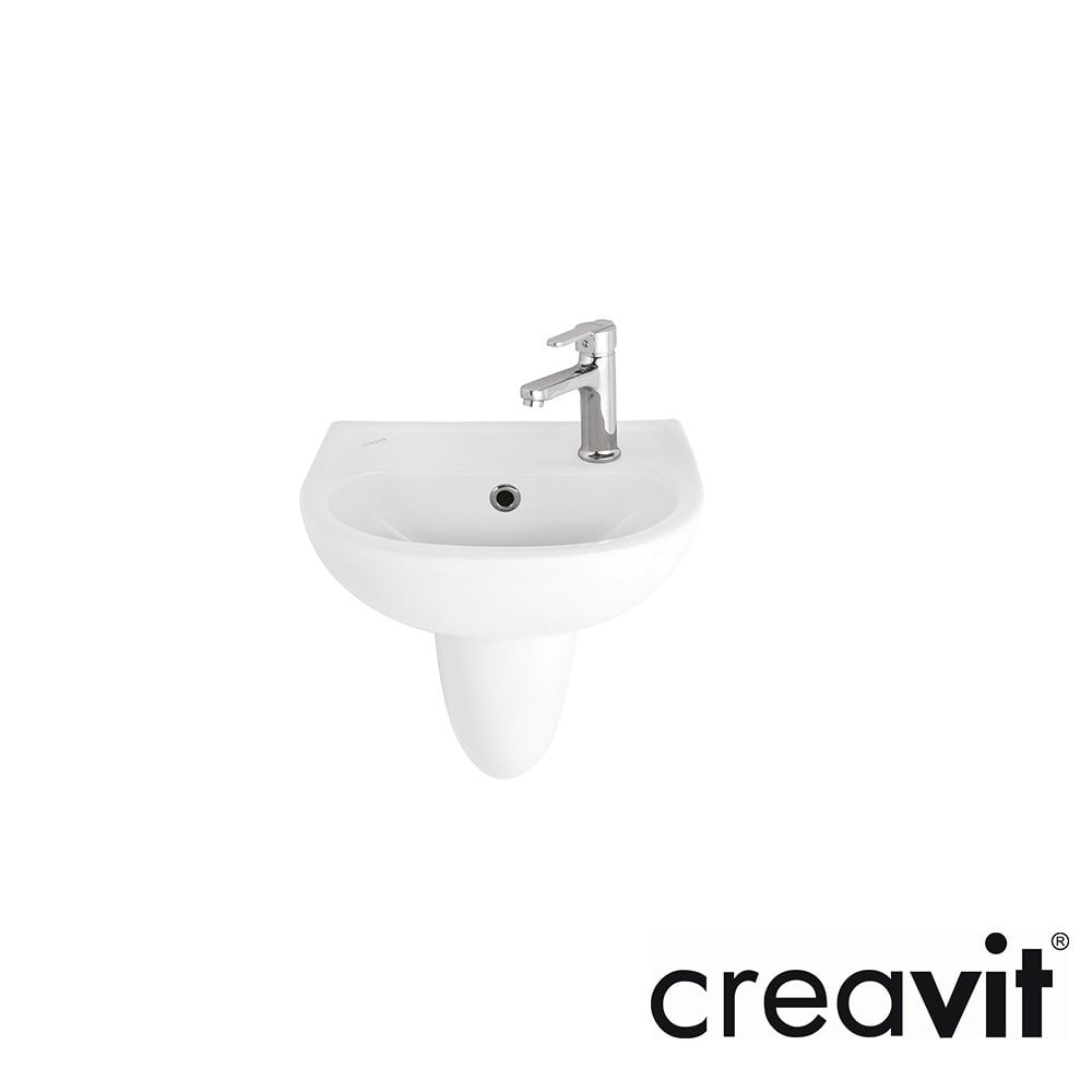 CREAVİT 29x35 Yarım Ayak Lavabo