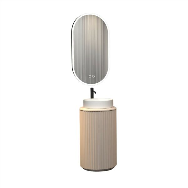 Aquanil Lotus 42 cm Vizon Banyo Dolabı