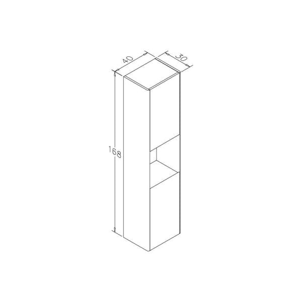 Orka Düden Çekmeceli 80 cm Beyaz Banyo Dolabı