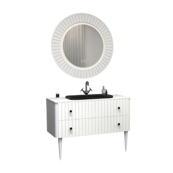 Aquanil Solaris 120 cm Beyaz Banyo Dolabı