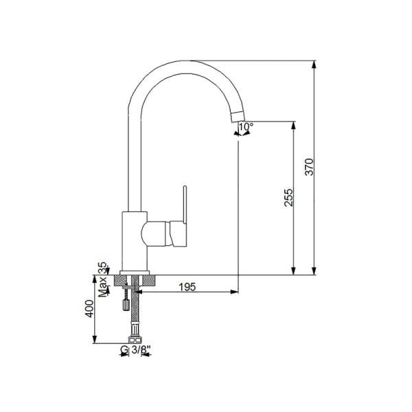 NEWARC Domino Evye Bataryası Slikon Borulu - Siyah