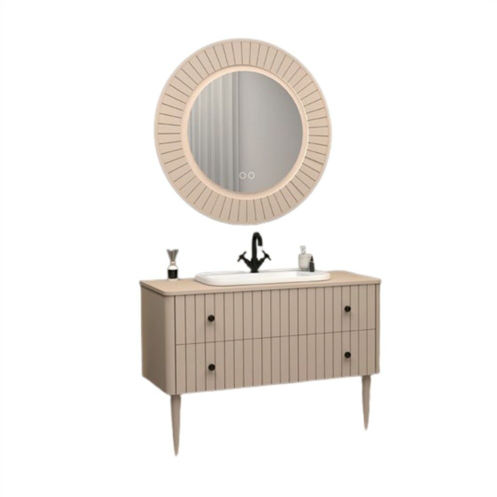 Aquanil Solaris 120 cm Vizon Banyo Dolabı