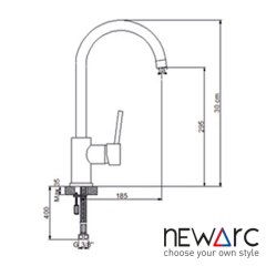 NEWARC Mınlıne Dönerli Lavabo Bataryası