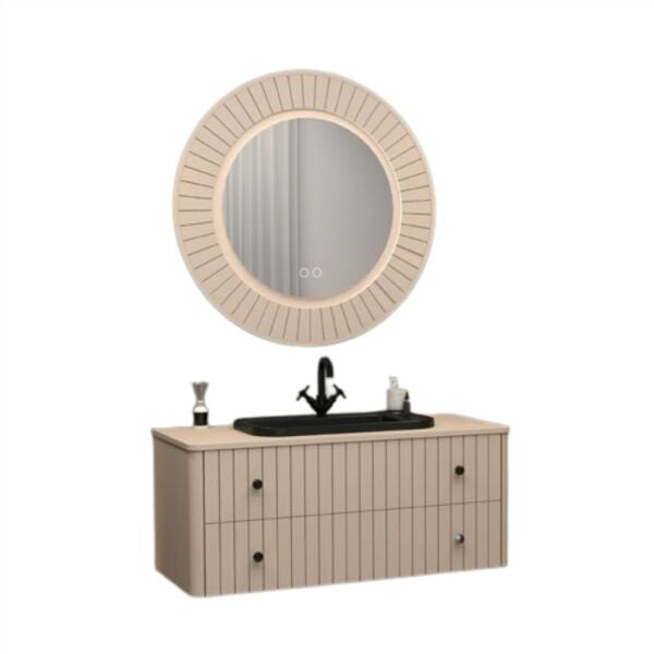 Aquanil Solaris 120 cm Vizon Banyo Dolabı