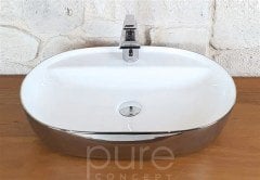 Pure CW-830 Gümüş White Çanak Lavabo