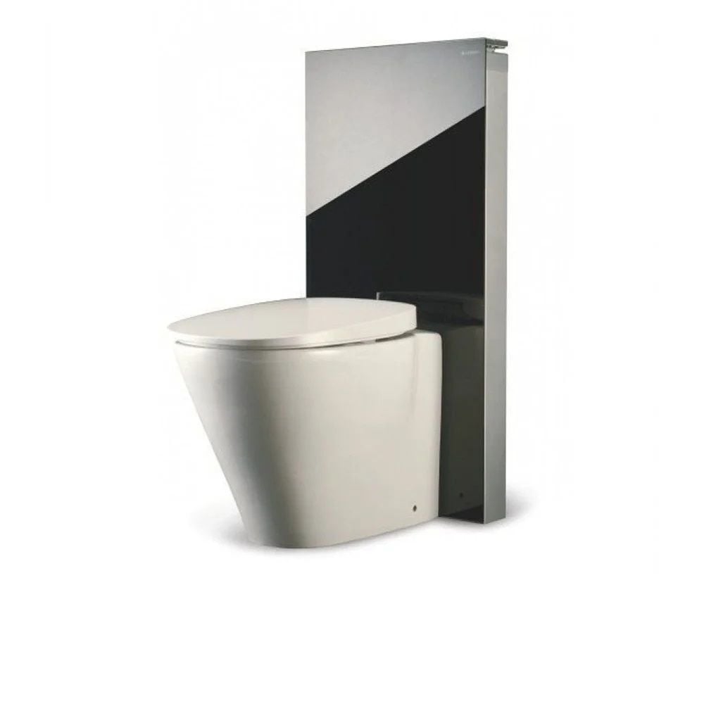 Geberit Monolith Puro Yere Oturan Klozet için 101 cm Siyah Rezervuar