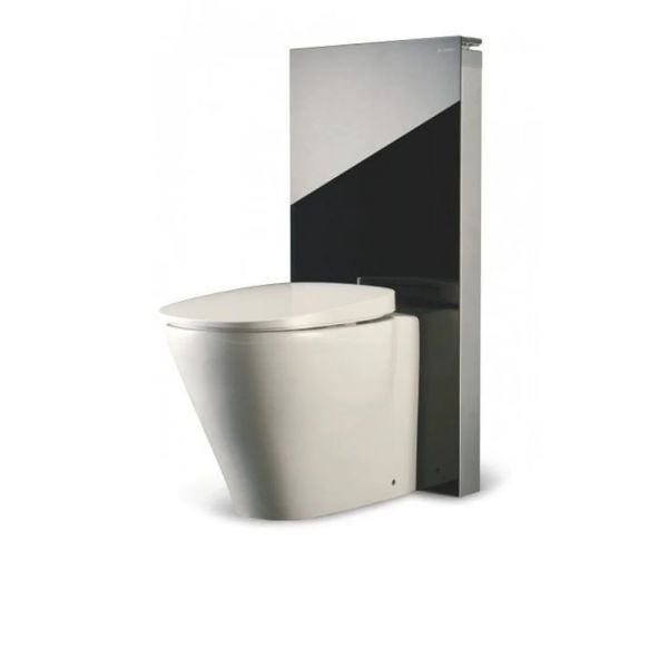 Geberit Monolith Puro Yere Oturan Klozet için 101 cm Siyah Rezervuar