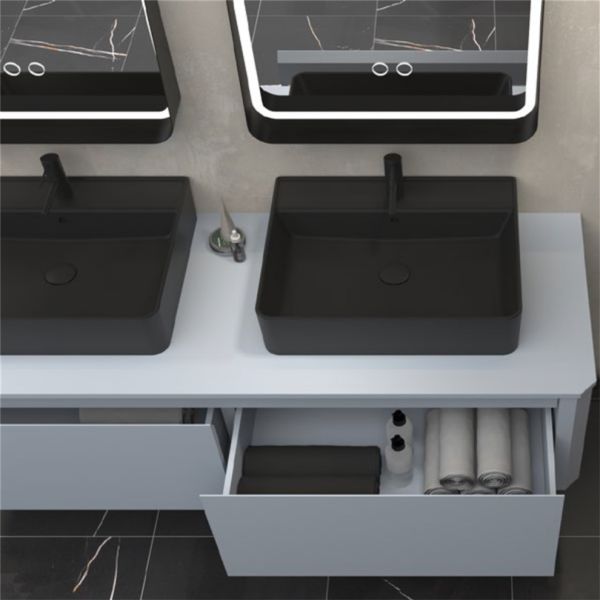 Aquanil Galaxy 160 cm Gri Banyo Dolabı