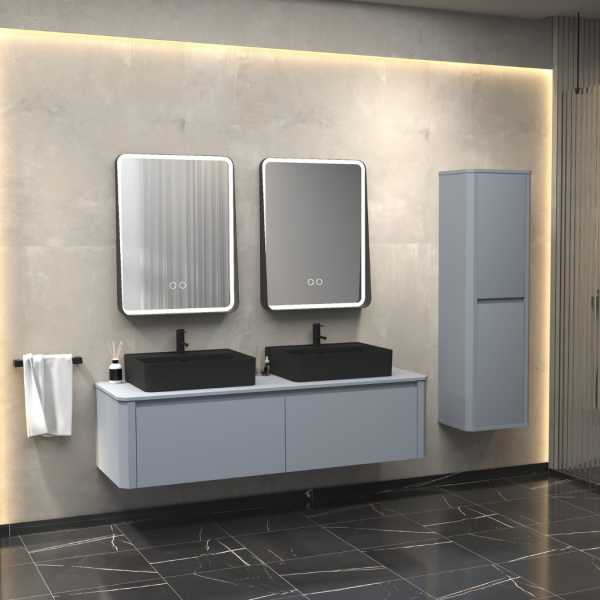 Aquanil Galaxy 160 cm Gri Banyo Dolabı