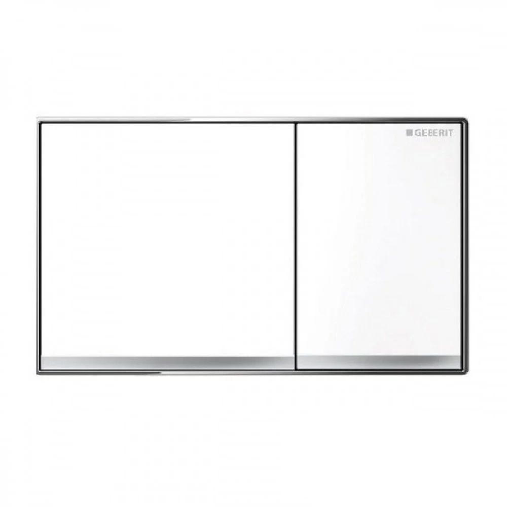 GEBERİT Sigma60 Kumanda Paneli (Beyaz-Cam) Çift Basmalı