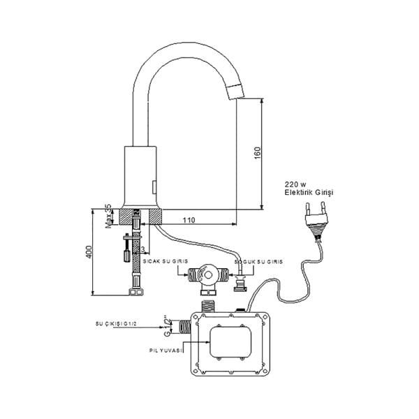 NEWARC Minart Fotoselli Lavabo Bataryası