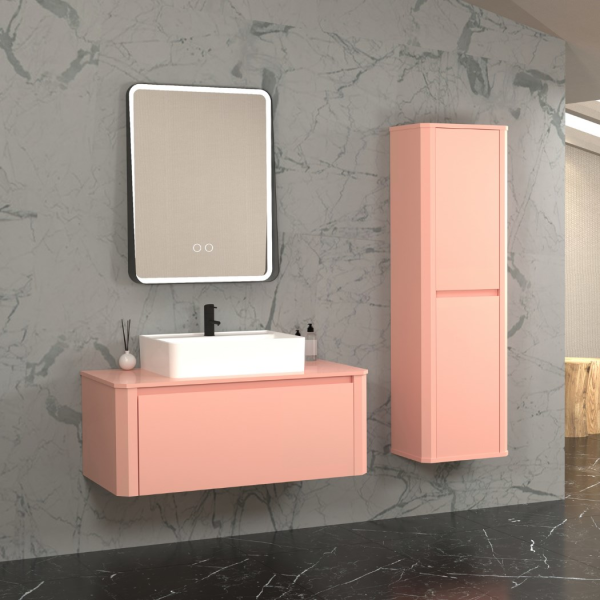 Aquanil Star 100 cm Somon Banyo Dolabı