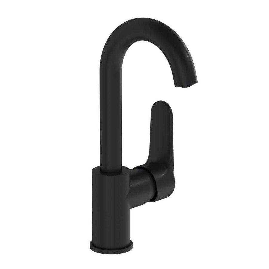 Artema Root Round Döner Borulu Lavabo Bataryası Mat siyah